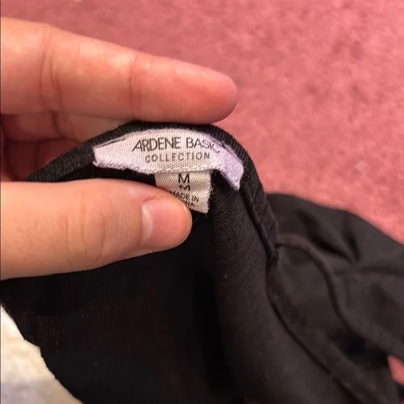 Black Ribbed Crop Top - Picture 2 of 3